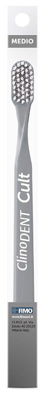 CLINODENT CULT GRIGIO SPAZZOLINO DA DENTI MEDIO - Gruppofarmastore.it