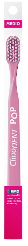CLINODENT POP ROSA SPAZZOLINO DA DENTI MEDIO - Gruppofarmastore.it
