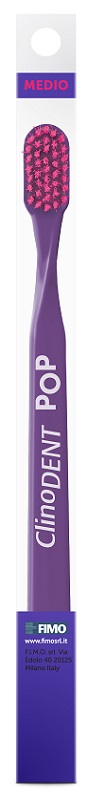 CLINODENT POP VIOLA SPAZZOLINO DA DENTI MEDIO - Gruppofarmastore.it
