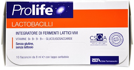 PROLIFE LACTOBACILLI 10 FLACONCINI 8 ML - Gruppofarmastore.it