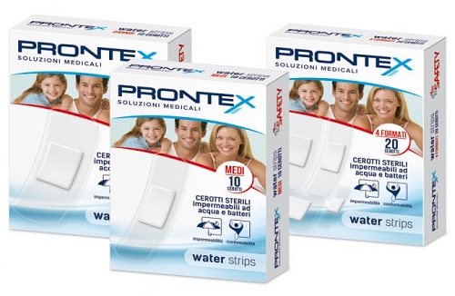 CEROTTO PRONTEX WATER STRIPS ASSORTITO 20 PEZZI - Gruppofarmastore.it