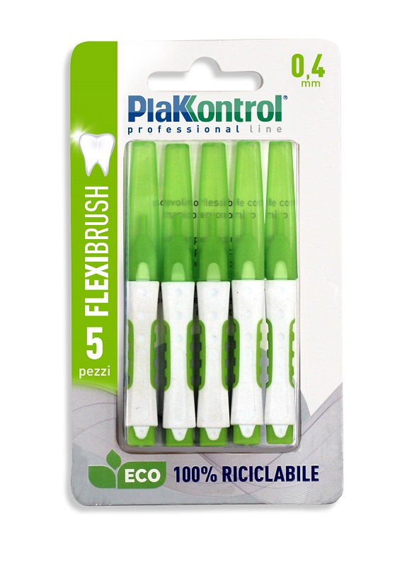 PLAKKONTROL SCOVOLINO INTERDENTALE FLEXI BRUSH04 BLISTER 5 PEZZI - Gruppofarmastore.it