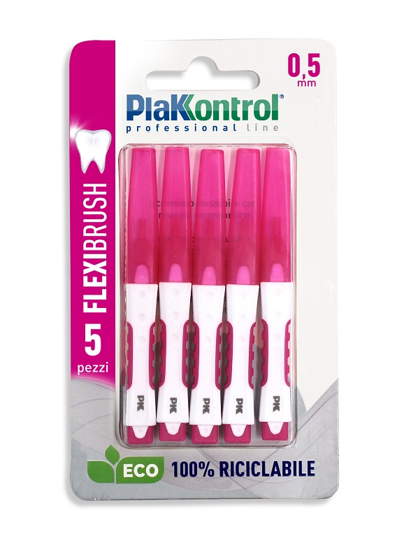 PLAKKONTROL SCOVOLINO INTERDENTALE FLEXI BRUSH05 BLISTER 5 PEZZI - Gruppofarmastore.it
