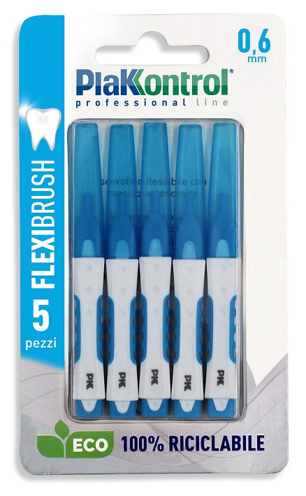 PLAKKONTROL SCOVOLINO INTERDENTALE FLEXI BRUSH06 BLISTER 5 PEZZI - Gruppofarmastore.it