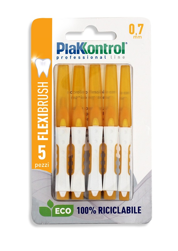 PLAKKONTROL SCOVOLINO INTERDENTALE FLEXI BRUSH07 BLISTER 5 PEZZI - Gruppofarmastore.it