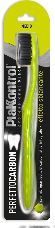 PLAKKONTROL PERFETTO CARBON SPAZZOLINO MANUALE BLISTER 1 PEZZO - Gruppofarmastore.it
