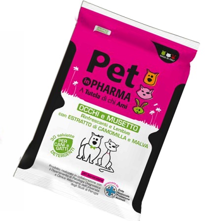 PET IN PHARMA SALVIETTINE OCCHI MUSO 30 PEZZI - Gruppofarmastore.it