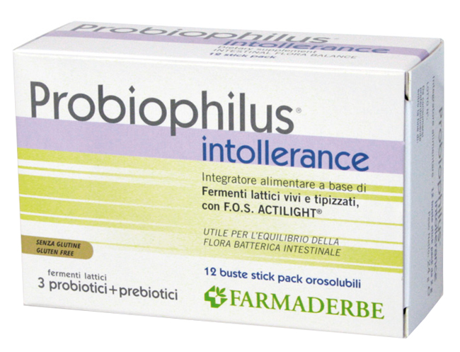 PROBIOPHILUS INTOLLERANCE 12 BUSTINE 24 G - Gruppofarmastore.it