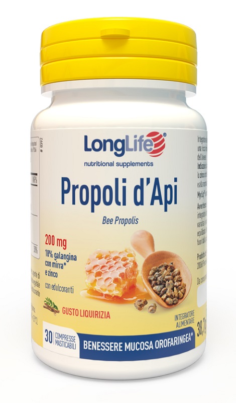 LONGLIFE PROPOLI D'API 30 COMPRESSE - Gruppofarmastore.it