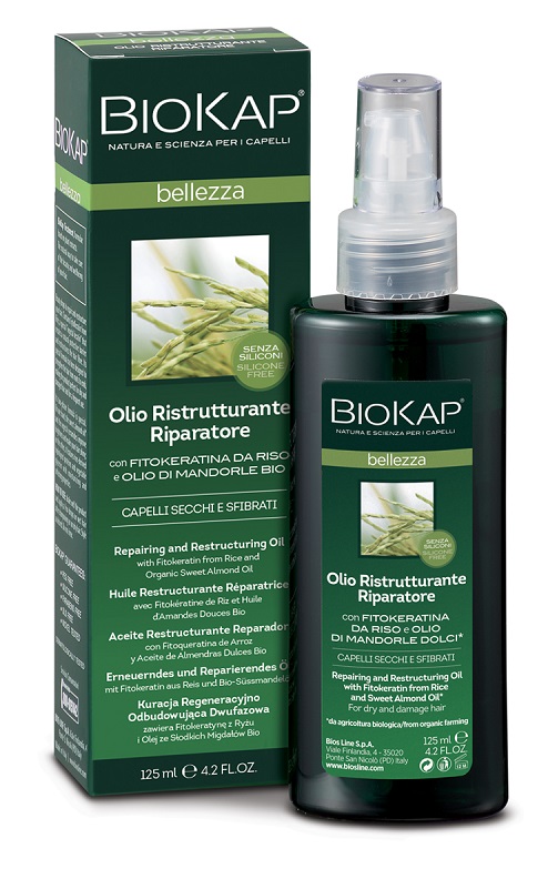 BIOKAP BELLEZZA OLIO RISTRUTTURANTE RIPARATORE 125 ML BIOSLINE - Gruppofarmastore.it