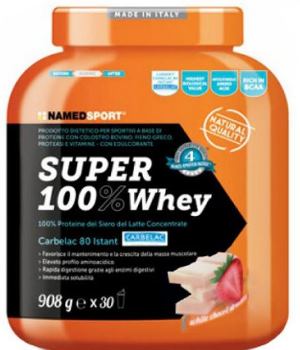 SUPER100% WHEY SMOOTH WHITE CHOCO/STRAWBERRY 908 G - Gruppofarmastore.it