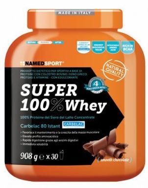 SUPER100% WHEY SMOOTH CHOCOLATE 908 G - Gruppofarmastore.it