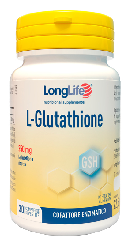LONGLIFE L-GLUTATHIONE 250 MG 30 COMPRESSE - Gruppofarmastore.it