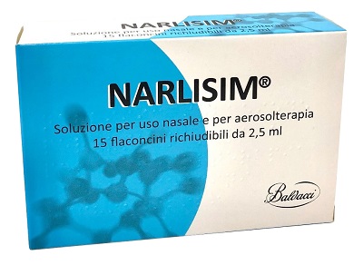 NARLISIM SOLUZIONE PER USO NASALE E AEROSOLTERAPIA 15 FLACONCINI RICHIUDIBILI DA 2,5 ML L'UNO - Gruppofarmastore.it
