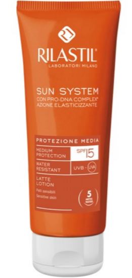 RILASTIL SUN SYSTEM PHOTO PROTECTION THERAPY SPF15 LATTE 100 ML - Gruppofarmastore.it