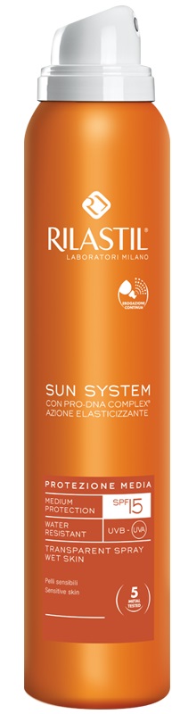 RILASTIL SUN SYSTEM PHOTO PROTECTION THERAPY SPF15 TRANSPARENT SPRAY 200 ML - Gruppofarmastore.it