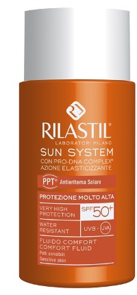 RILASTIL SUN SYSTEM PHOTO PROTECTION THERAPY SPF50+ COMFORT FLUIDO 50 ML - Gruppofarmastore.it