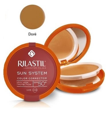 RILASTIL SUN SYSTEM PHOTO PROTECTION THERAPY SPF50+ COMPATTO DORE' 10 ML - Gruppofarmastore.it