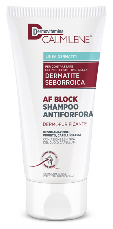 DERMOVITAMINA CALMILENE AF BLOCK SHAMPOO ANTIFORFORA DERMOPURIFICANTE DERMATITE SEBORROICA 200 ML - Gruppofarmastore.it