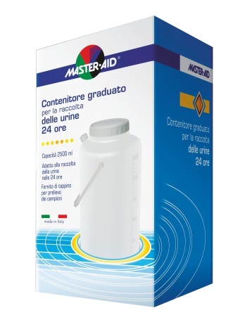 CONTENITORE RACCOLTA URINA MASTER-AID 24 H 2500 ML - Gruppofarmastore.it