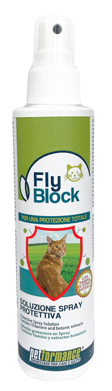 FLYBLOCK SOLUZIONE SPRAY PROTEZIONE GATTO 150 ML - Gruppofarmastore.it