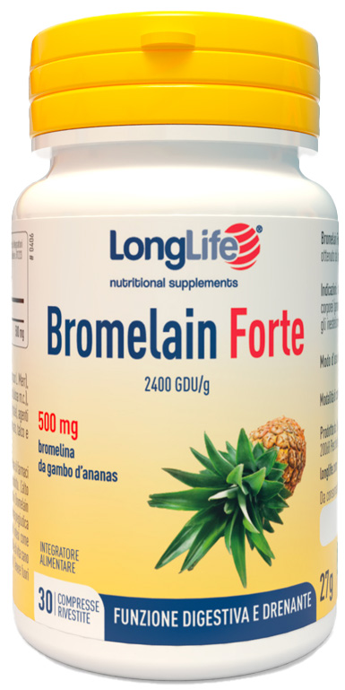 LONGLIFE BROMELAIN FORTE 30 COMPRESSE - Gruppofarmastore.it