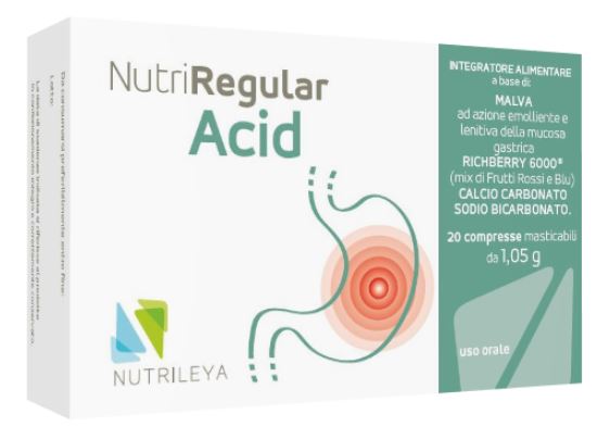 NUTRIREGULAR ACID 20 COMPRESSE MASTICABILI - Gruppofarmastore.it