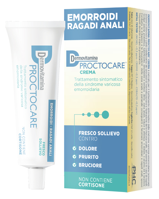 DERMOVITAMINA PROCTOCARE CREMA EMORROIDI RAGADI ANALI 30 ML CON CANNULA - Gruppofarmastore.it