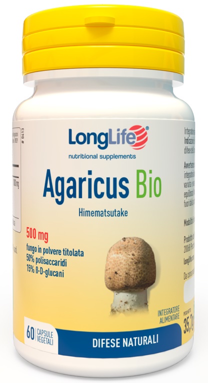 LONGLIFE AGARICUS BIO 60 CAPSULE - Gruppofarmastore.it