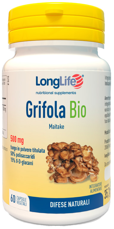 LONGLIFE GRIFOLA BIO 60 CAPSULE - Gruppofarmastore.it