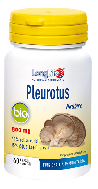 LONGLIFE PLEUROTUS BIO 60 CAPSULE - Gruppofarmastore.it