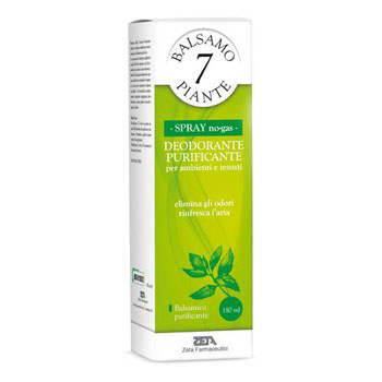 BALSAMO DELLE 7 PIANTE BALSAMICO DEODORANTE PURIFICANTE PER AMBIENTI E TESSUTI POMPA SPRAY + ASTUCCIO 180 ML - Gruppofarmastore.it