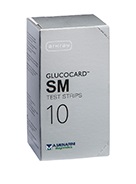TEST STRIPS PER MISURAZIONE GLICEMIA GLUCOCARD SM 10 PEZZI - Gruppofarmastore.it