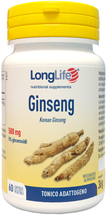 LONGLIFE GINSENG 5% 60 CAPSULE - Gruppofarmastore.it