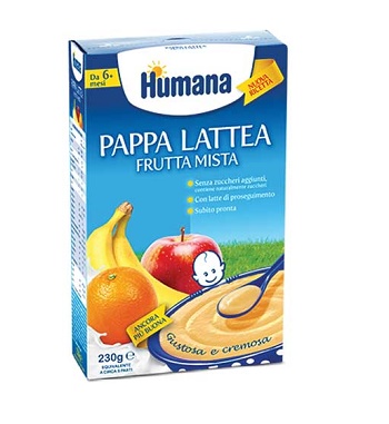 HUMANA PAPPA FRUTTA MISTA 230 G - Gruppofarmastore.it