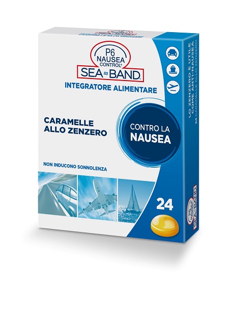 P6 NAUSEA CONTROL CARAMELLE ANTI NAUSEA VIAGGIO ALLO ZENZERO 24 PEZZI - Gruppofarmastore.it