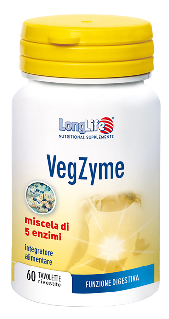 LONGLIFE VEGZYME 60 TAVOLETTE - Gruppofarmastore.it