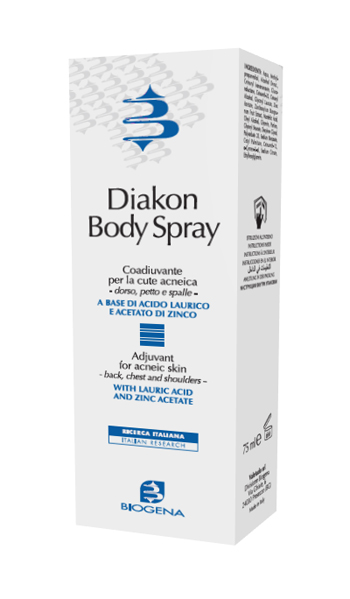 DIAKON BODY SPRAY COADIUVANTE CUTE ACNEICA DORSO PETTO E SPALLE 75 ML - Gruppofarmastore.it