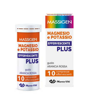 MASSIGEN MAGNESIO E POTASSIO EFFERVESCENTE PLUS 10 COMPRESSE - Gruppofarmastore.it