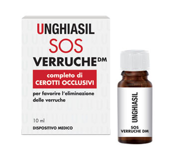 DISPOSITIVO MEDICO PER VERRUCHE IN FLACONE CON PENNELLINO 10 ML + 9 CEROTTI COPRIVERRUCA - Gruppofarmastore.it