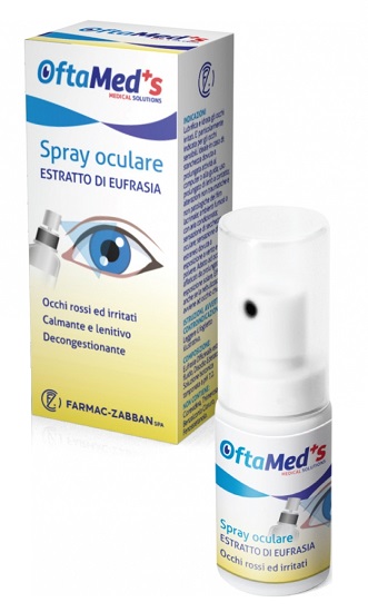 OFTAMED'S SPRAY OCULARE OCCHI ROSSI E IRRITATI ESTRATTO EUFRASIA 10 ML - Gruppofarmastore.it