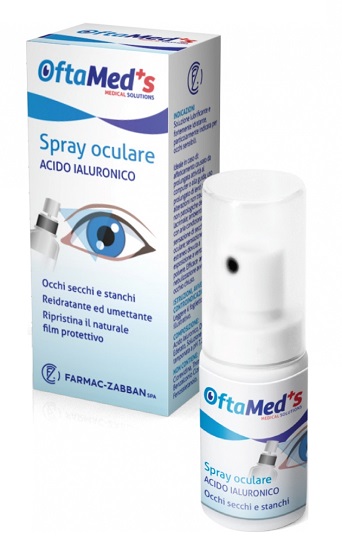 OFTAMED'S SPRAY CULARE OCCHI SECCHI E STANCHI ACIDO IALURONICO 10 ML - Gruppofarmastore.it