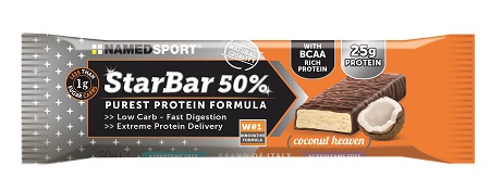 STARBAR 50% PROTEIN COCONUT HEAVEN 50 G - Gruppofarmastore.it