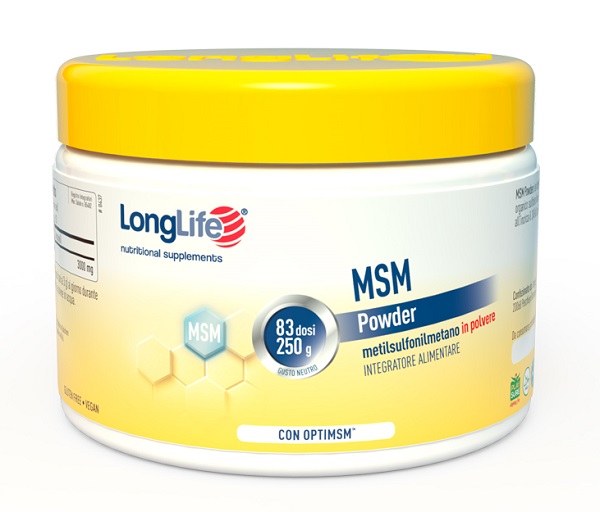 LONGLIFE MSM POWDER 250 G - Gruppofarmastore.it