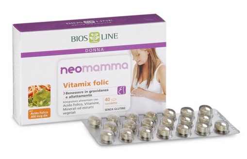 BIOSLINE NEOMAMMA VITAMIX FOLIC 40 COMPRESSE NEW - Gruppofarmastore.it