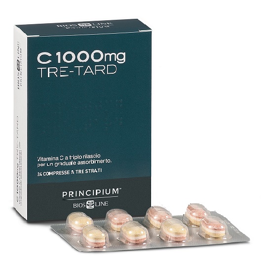 PRINCIPIUM C 1000 MG TRE-TARD 24 COMPRESSE A TRE STRATI - Gruppofarmastore.it