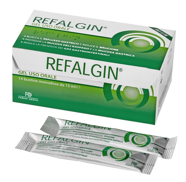 REFALGIN GEL OROSOLUBILE ANTIREFLUSSO 14 BUSTINE 15 ML - Gruppofarmastore.it