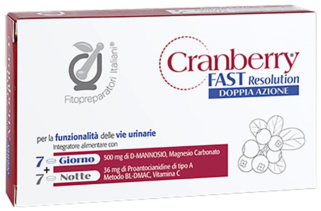 CRANBERRY D-FAST 7 COMPRESSE + 7 COMPRESSE - Gruppofarmastore.it