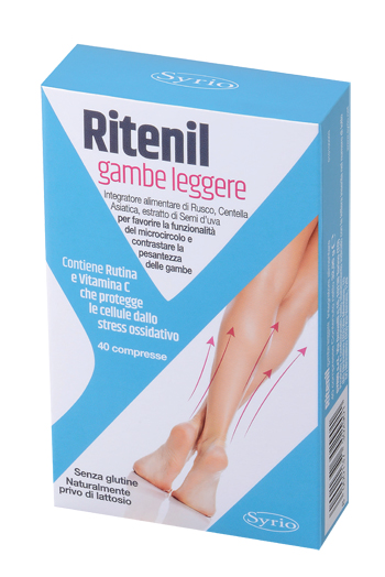 RITENIL GAMBE LEGGERE 40 COMPRESSE - Gruppofarmastore.it