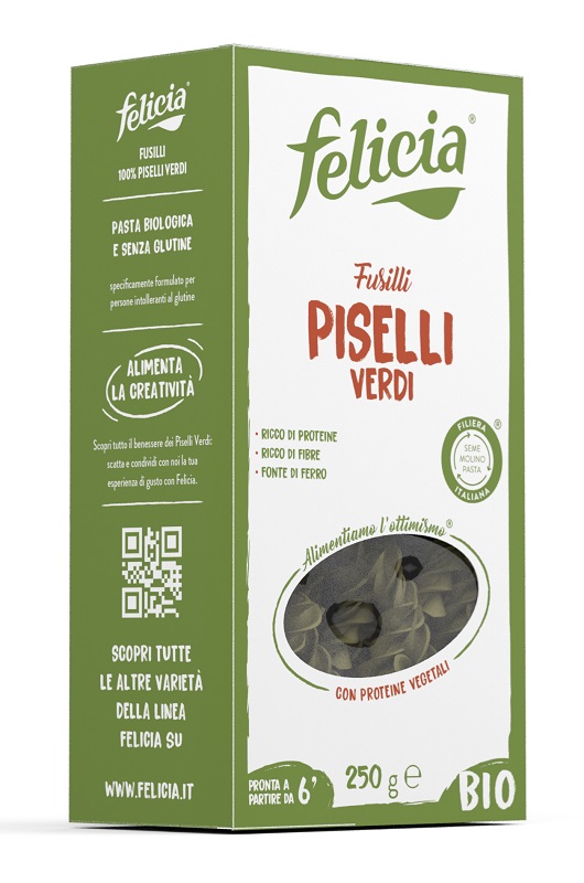 FELICIA BIO FUSILLI PISELLI VERDI 250 G - Gruppofarmastore.it